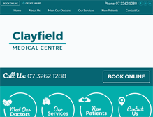 Tablet Screenshot of clayfieldmedicalcentre.com.au